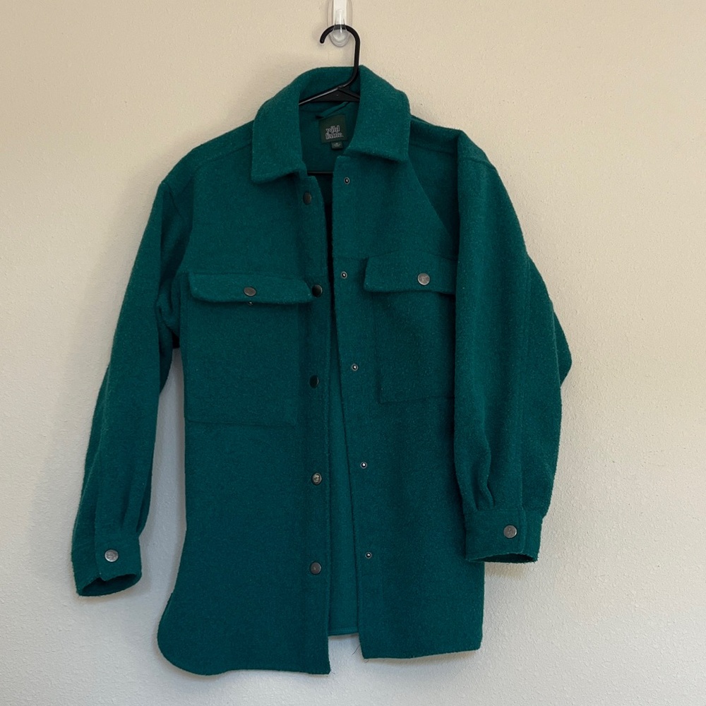 Oversized Forest Green Shacket